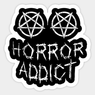 Horror addict Sticker